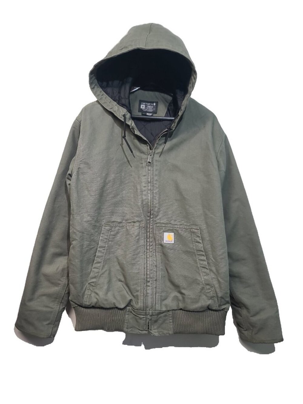 Carhartt Washed Duck Insulated Active Jacket M Moss Green Loose Fit J130